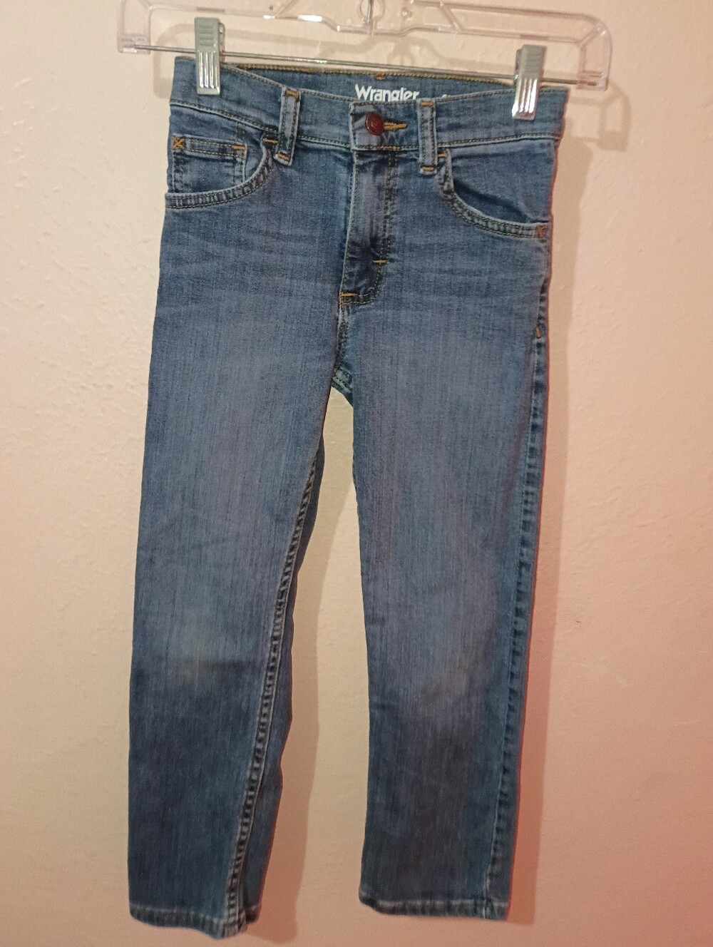 Boys Wrangler Size 7 Slim Straight Jeans
